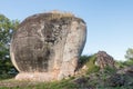 Carved rock in Mingun in Myanmar