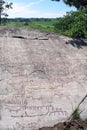 Rock carvings Royalty Free Stock Photo