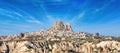 Rock castle of Uchisar in Cappadocia, Nevsehir Province, Turkey