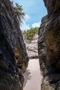 Rock Cave Bermuda Royalty Free Stock Photo