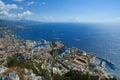 The rock the city of principaute of monaco and monte carlo in th