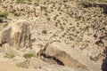 Rock cliff at Black Dragon Canyon Royalty Free Stock Photo
