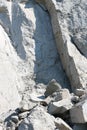 Rock cliff face of mountain Royalty Free Stock Photo