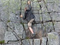 The rock-climber Royalty Free Stock Photo