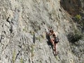 Rock climber girl