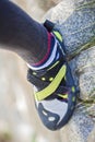 Rock climber taking selfie Royalty Free Stock Photo