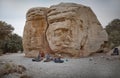 Rock Climbers Relaxing After a Climb at Red Rock C