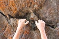 Rock Climbing Royalty Free Stock Photo