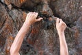 Rock Climbing Royalty Free Stock Photo