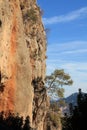 Rock climbing spectacular cave in Geyikbayiri, Turkey Royalty Free Stock Photo