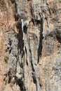 Rock climbing spectacular cave in Geyikbayiri, Turkey Royalty Free Stock Photo