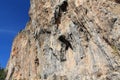 Rock climbing spectacular cave in Geyikbayiri, Turkey Royalty Free Stock Photo