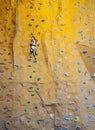 Rock-climbing teenager Royalty Free Stock Photo