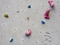 Rock climbing wall Royalty Free Stock Photo