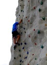 Rock climbing wall Royalty Free Stock Photo