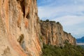 Spectacular rock climbing cliff in Geyikbayiri rock climbing area, Turkey Royalty Free Stock Photo