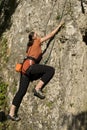 rock climbing woman