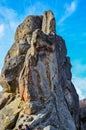 The rock complex of Tustan in Ukraine