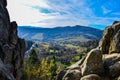 The rock complex of Tustan in Ukraine