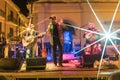 Rock concert in a square of a village in south of italy