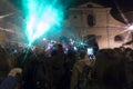 Rock concert in a square of a village in south of italy Royalty Free Stock Photo