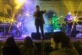 Rock concert in a square of a village in south of italy Royalty Free Stock Photo