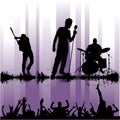 Rock concert vector Royalty Free Stock Photo