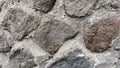Rock concrete wall of a structure foundation Royalty Free Stock Photo