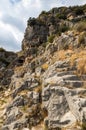 Rock-cut tombs in Myra, Turkey Royalty Free Stock Photo