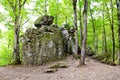 Rock Devil finger in caucasus mountains Royalty Free Stock Photo