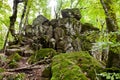 Rock Devil finger in caucasus mountains Royalty Free Stock Photo