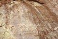 Rock Drawings in Valcamonica - labyrinth 1 Royalty Free Stock Photo