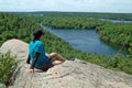 Rock Dunder Hiking Trail, Lyndhurst, Ontario, Canada Royalty Free Stock Photo