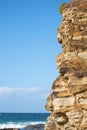 Rock face at the beach. Royalty Free Stock Photo
