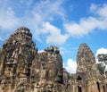 Rock faces in Thailand Royalty Free Stock Photo