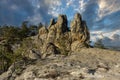 Teufelsmauer, Devil`s Wall, rock formation in the Harz mountains, Saxony-Anhalt, central Germany.