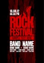 Rock festival design template.