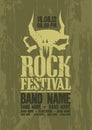 Rock festival design template.