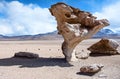 Rock formation (Arbol de Piedra) in Bolivia Royalty Free Stock Photo