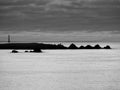 Rock Formation with Bishop Rock Lighthouse