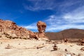 Rock formation called Copa del Mondo or World Cup in the Bolivean altiplano - Potosi Department, Bolivia