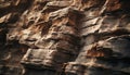 Rock formation on coastline, eroded by wave, creating beautiful abstract shape generated by AI Royalty Free Stock Photo