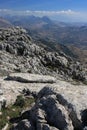 Rock formation at El Torcal de Antequera Royalty Free Stock Photo