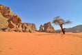 erosive window in the Sahara desert, Algeria