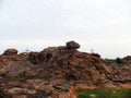 Rock formation by extreme weathering and heat fluctuation