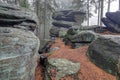 Rock formation - flour bags