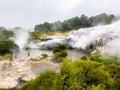 Rock formation of geothermal geyser Royalty Free Stock Photo