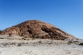 Rock formation in Namib desert in sunset, landscape Royalty Free Stock Photo