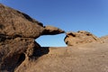 Rock formation in Namib desert in sunset, landscape Royalty Free Stock Photo