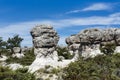 Rock formation near Forcalquier, France Royalty Free Stock Photo